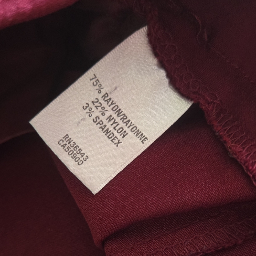 Van Heusen Burgundy Trousers - Picture 9 of 10